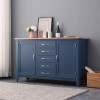 Blue Painted Large Sideboard with Oak